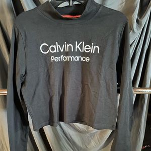 Calvin Klein performance long sleeve crop top